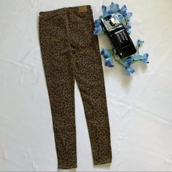 American Eagle NWOT Leopard Print Super Hi-Rise Jegging Various - Picture 5 of 12